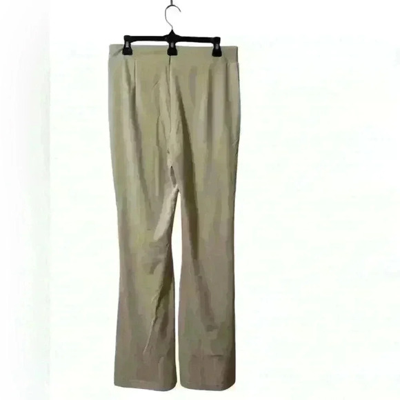 🟠Zulily Cream Dress Pants Back Top Zipper Wide Leg Large - Picture 2 of 5